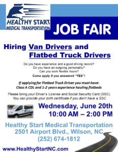 medical van driver jobs